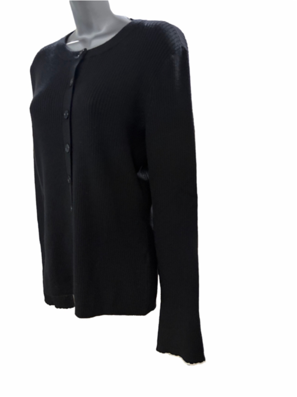 NWOT Madewell Whipstitched Longline Cardigan in Merino Blend black size medium - Picture 6 of 10